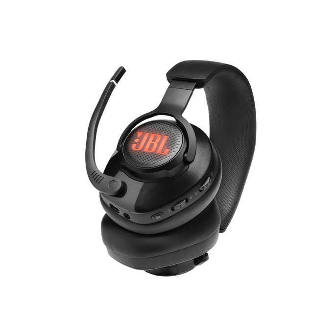 JBL Quantum 400 - Black - USB over-ear PC gaming headset with game-chat dial - Detailshot 4 image number null